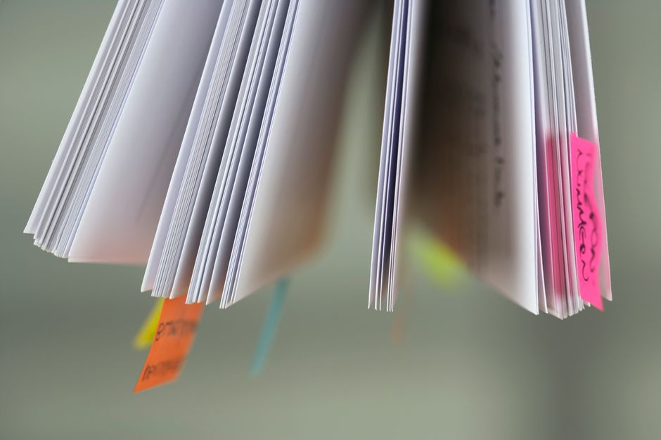階層構造で整理された文書のアウトライン