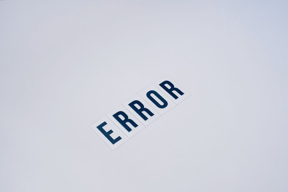 404エラーが表示された画面